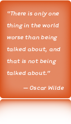 Akins Berry Communications Oscar Wilde Quote